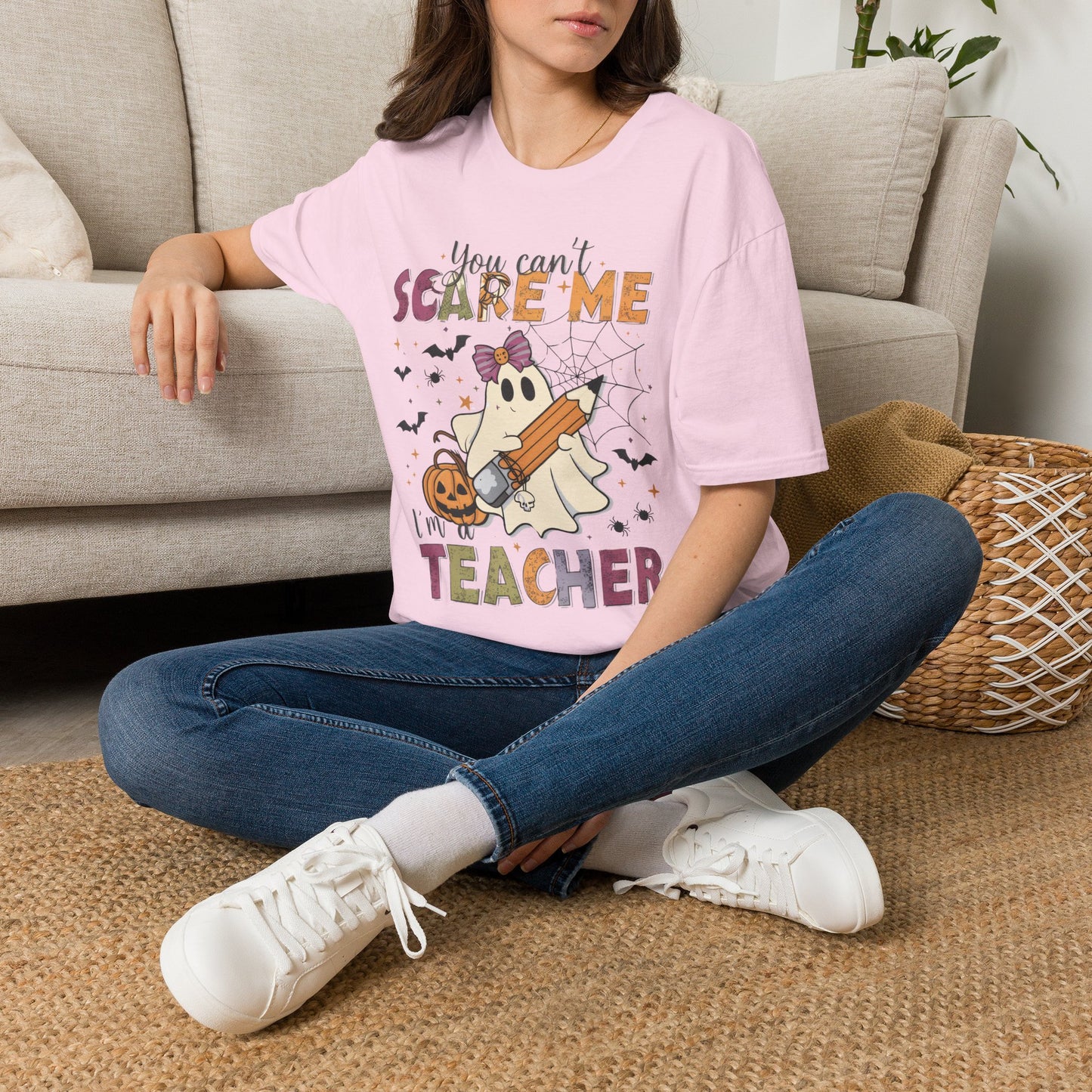 You Can't Scare Me I'm a Teacher T-Shirt — Cute Halloween Teacher Tee
