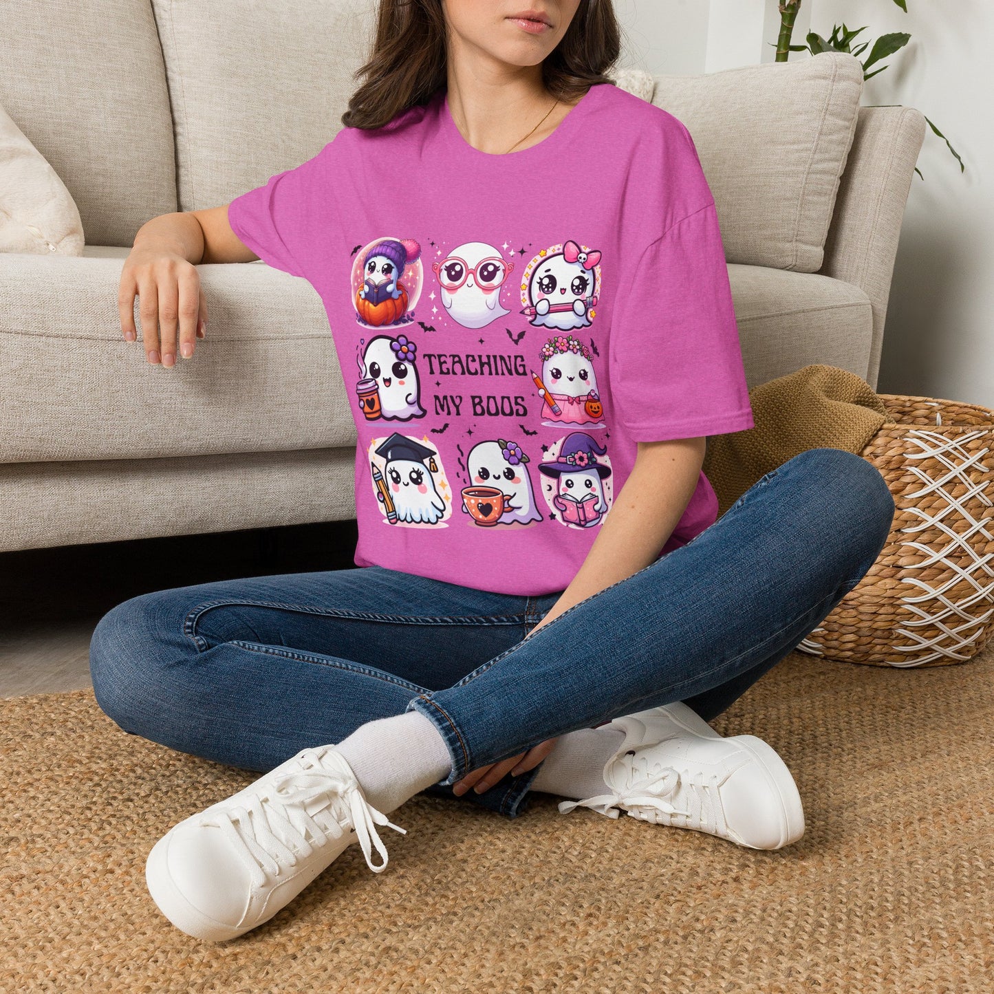 Cute Halloween Ghosts Teaching T-Shirt | Teacher Boo Classroom