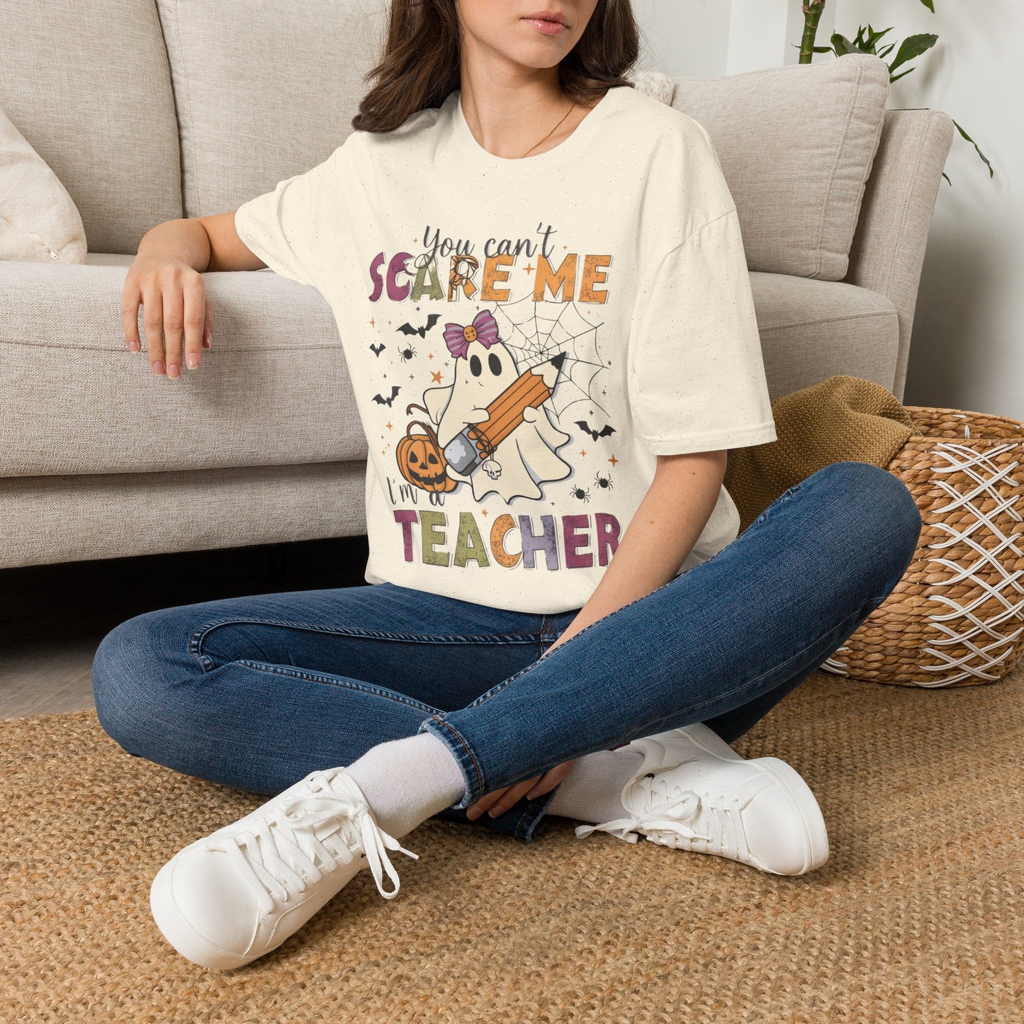 You Can't Scare Me I'm a Teacher T-Shirt — Cute Halloween Teacher Tee