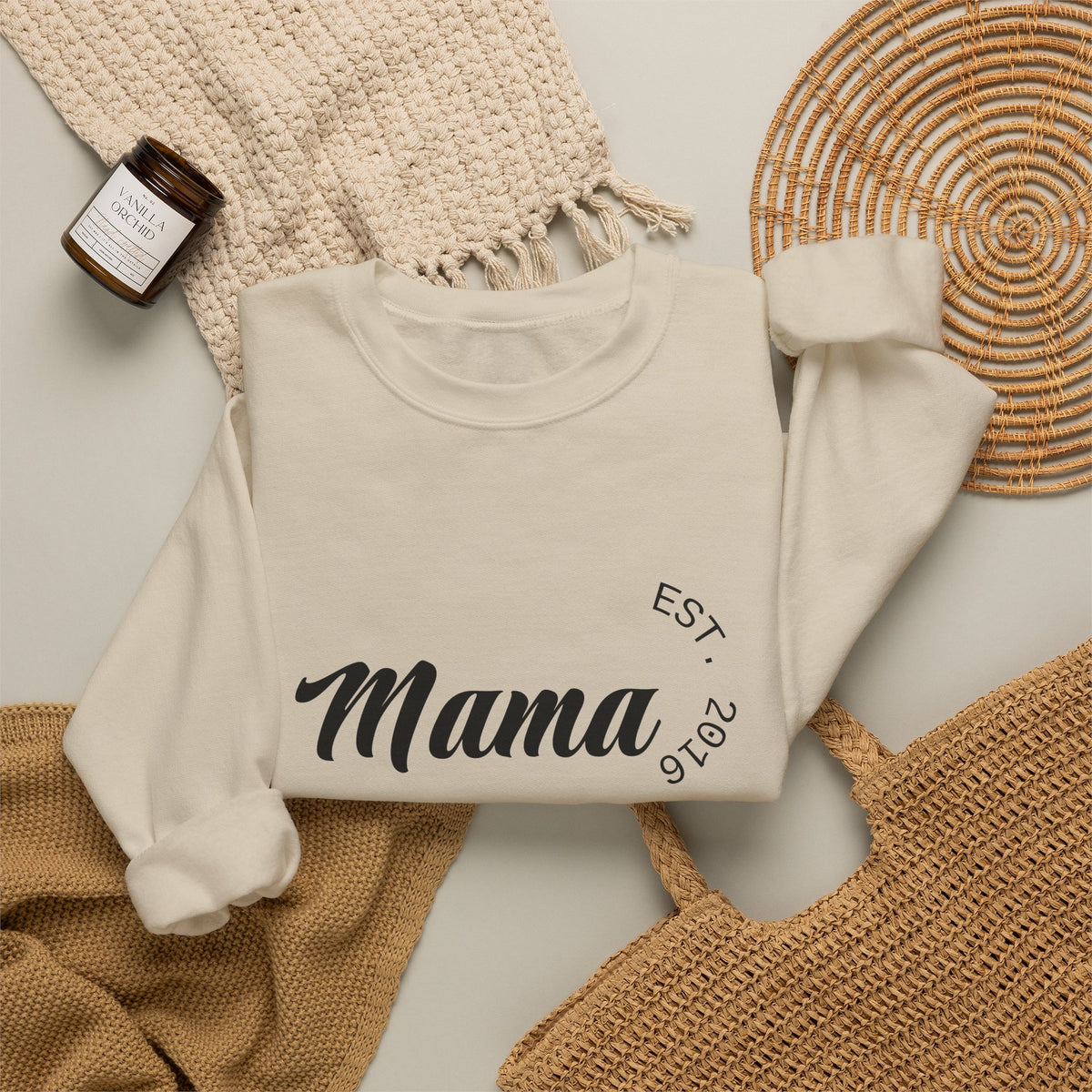 Personalized Mama Sweatshirt | Custom Established Year + Kids' Names