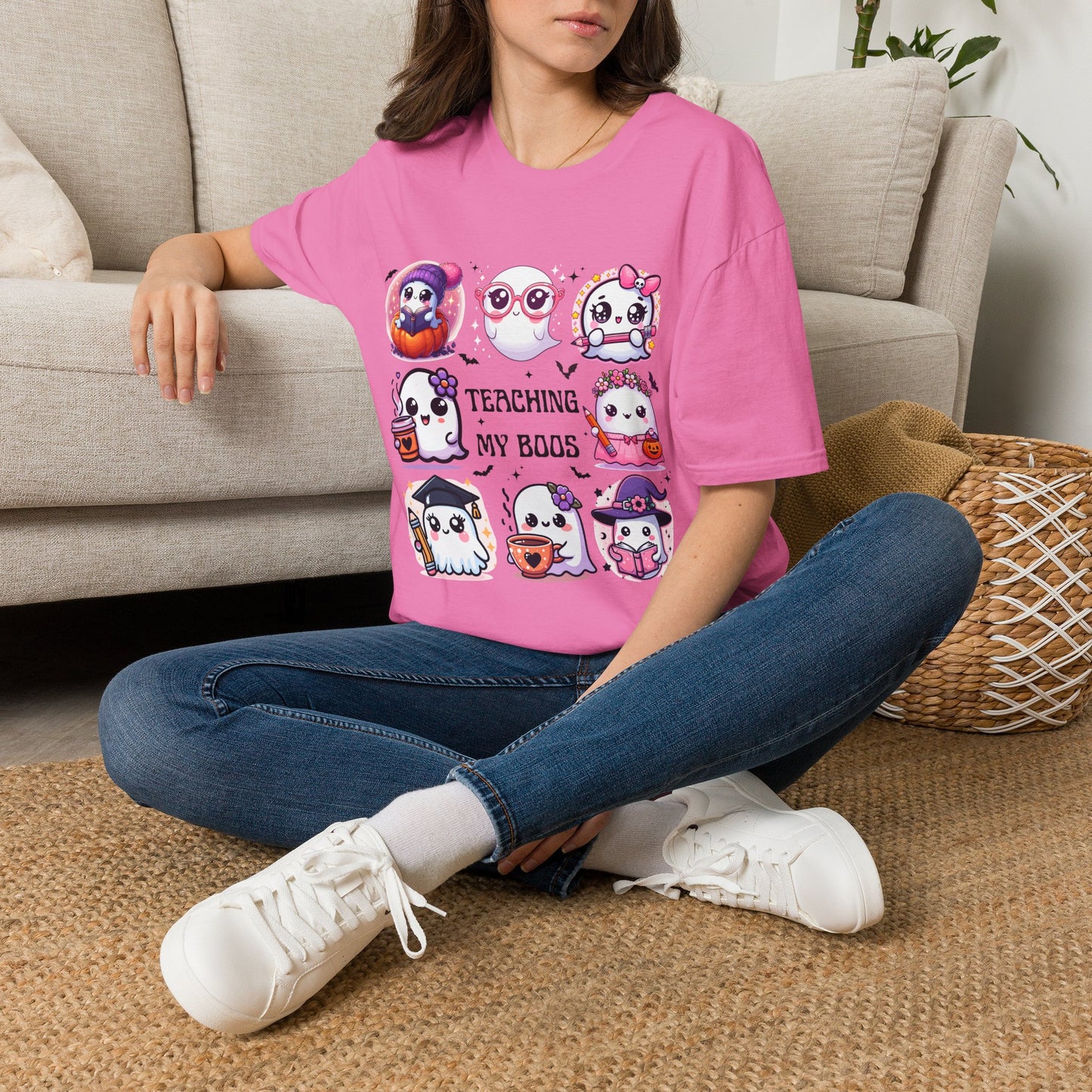 Cute Halloween Ghosts Teaching T-Shirt | Teacher Boo Classroom