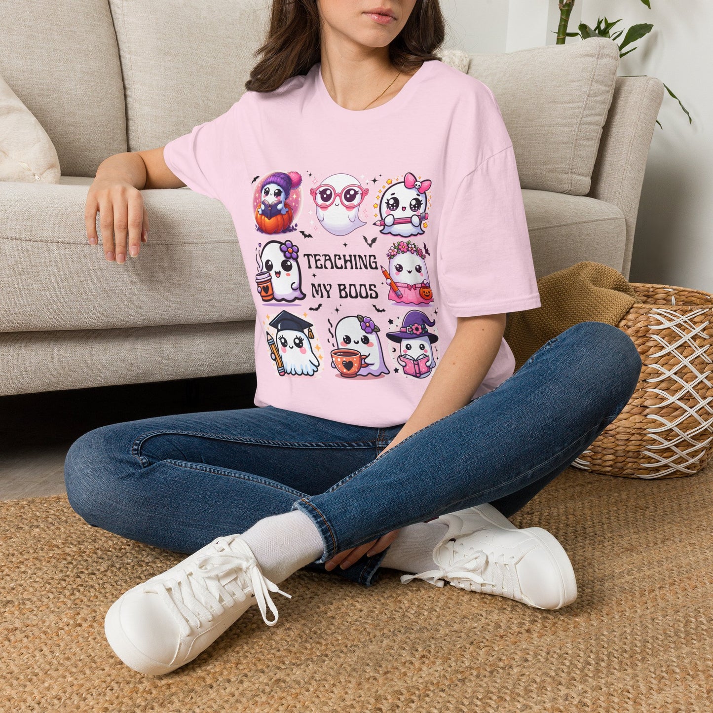 Cute Halloween Ghosts Teaching T-Shirt | Teacher Boo Classroom