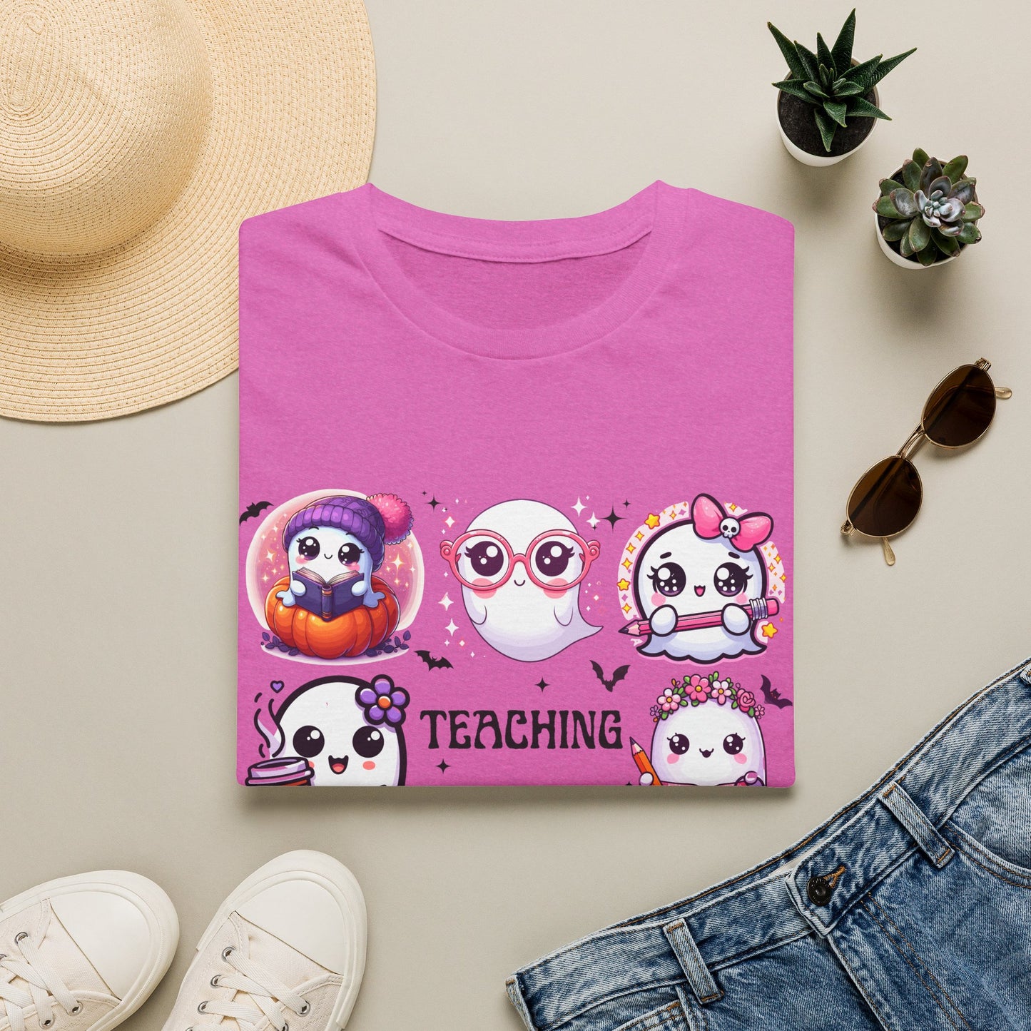 Cute Halloween Ghosts Teaching T-Shirt | Teacher Boo Classroom
