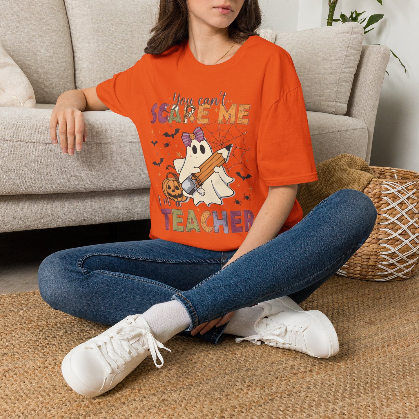 You Can't Scare Me I'm a Teacher T-Shirt — Cute Halloween Teacher Tee