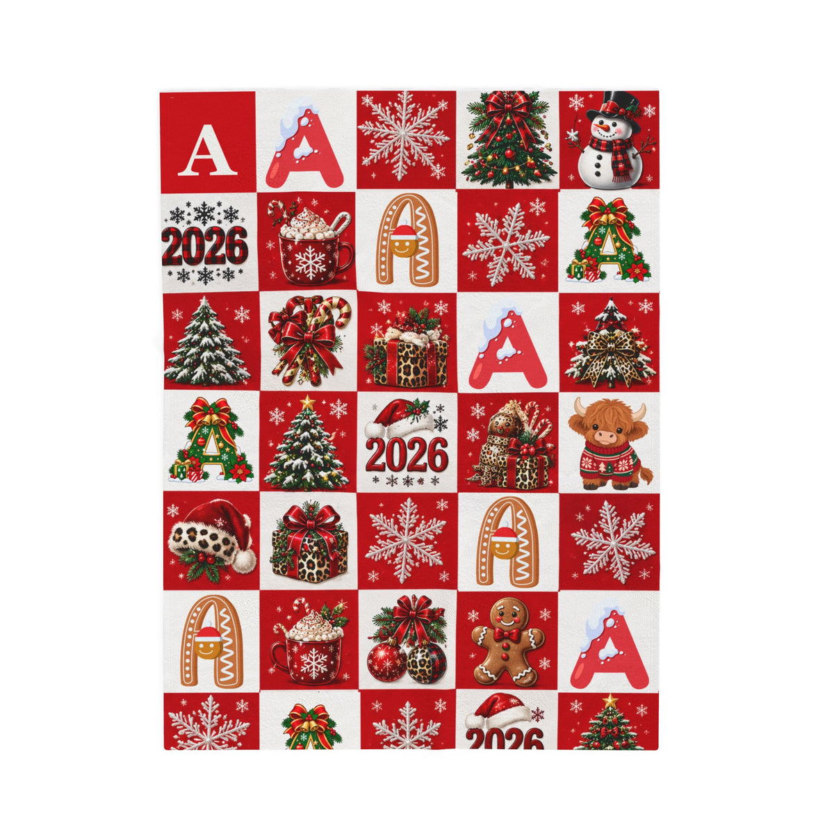 2026 Christmas Holiday Velveteen Plush Blanket