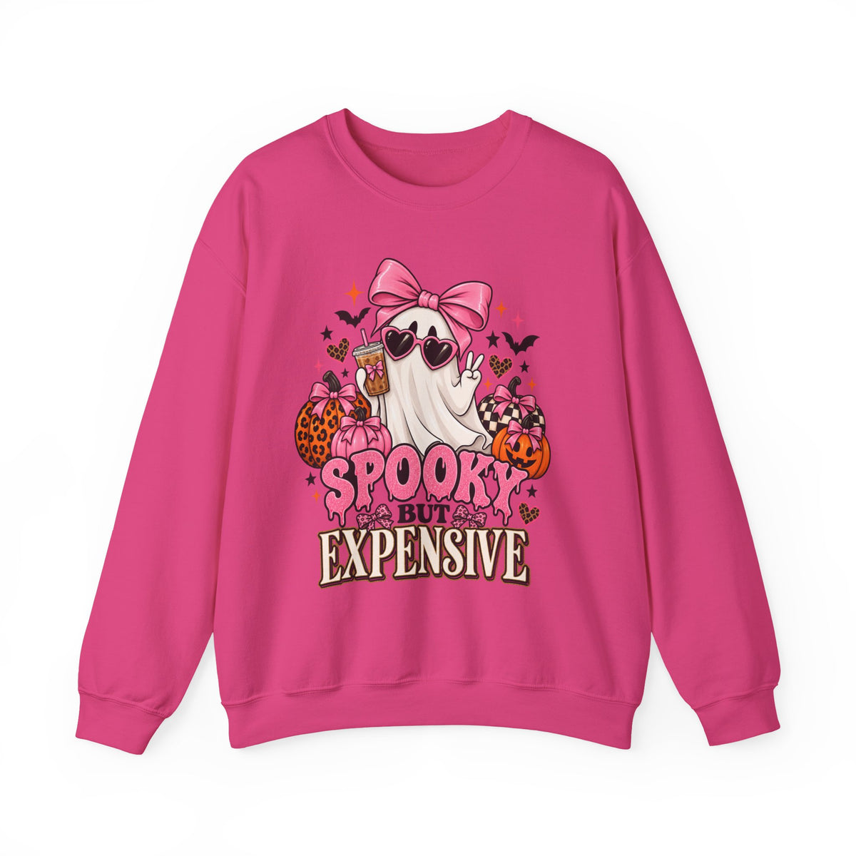Spooky But Expensive Halloween Sweatshirt | Cute Ghost & Bow Crewneck | Girly Spooky Season Sweatshirt | Halloween Gift