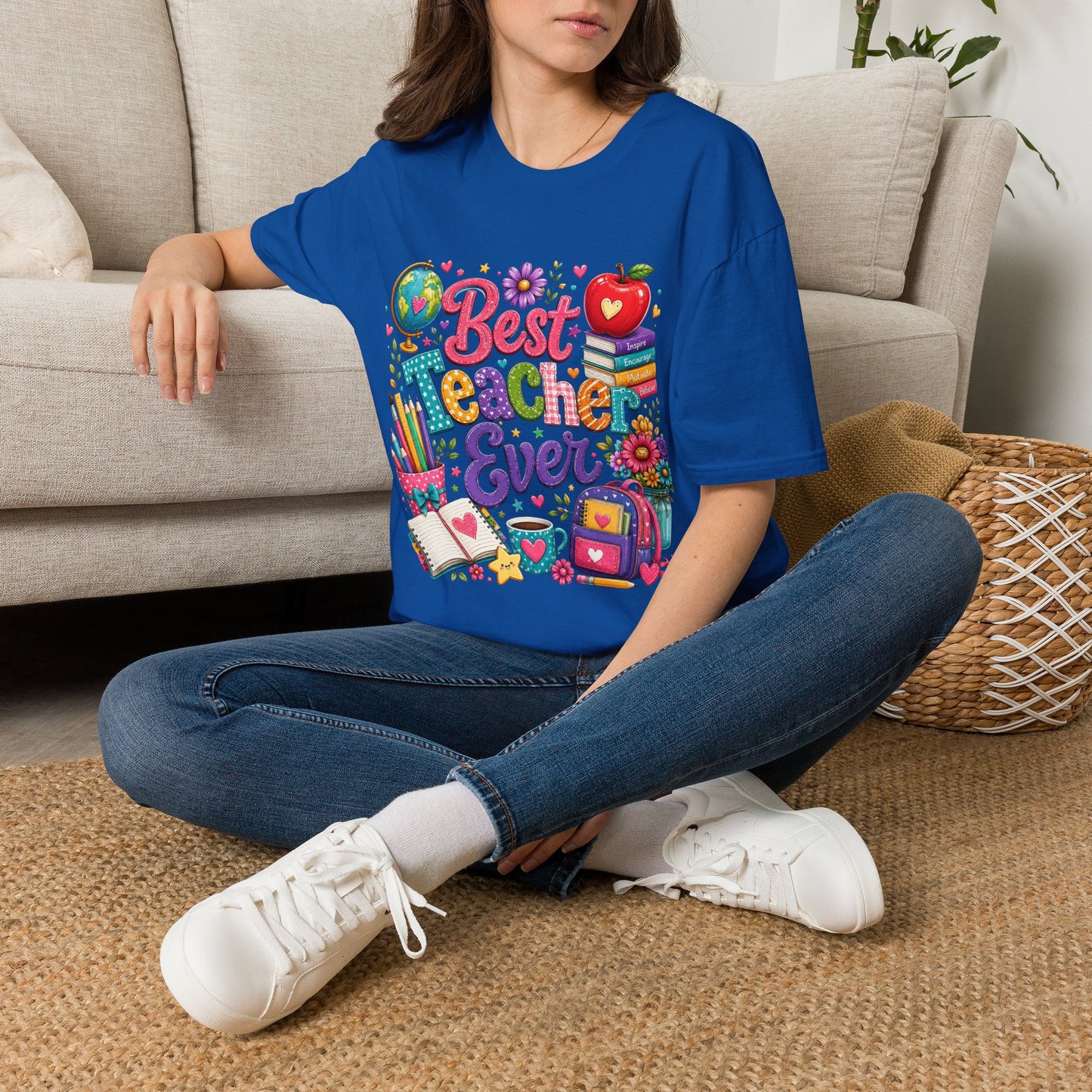 Best Teacher Ever T-Shirt — Colorful Teacher Appreciation Gift