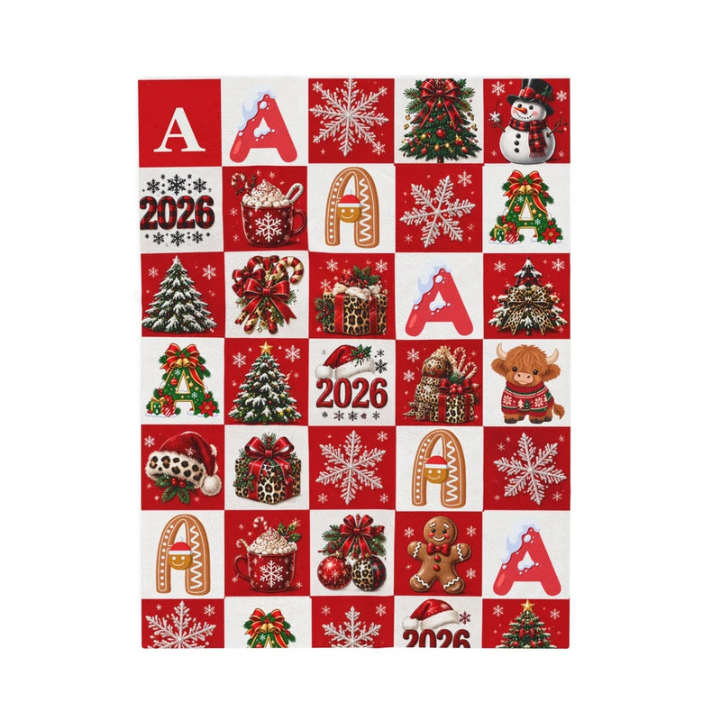 Holiday Velveteen Plush Blanket