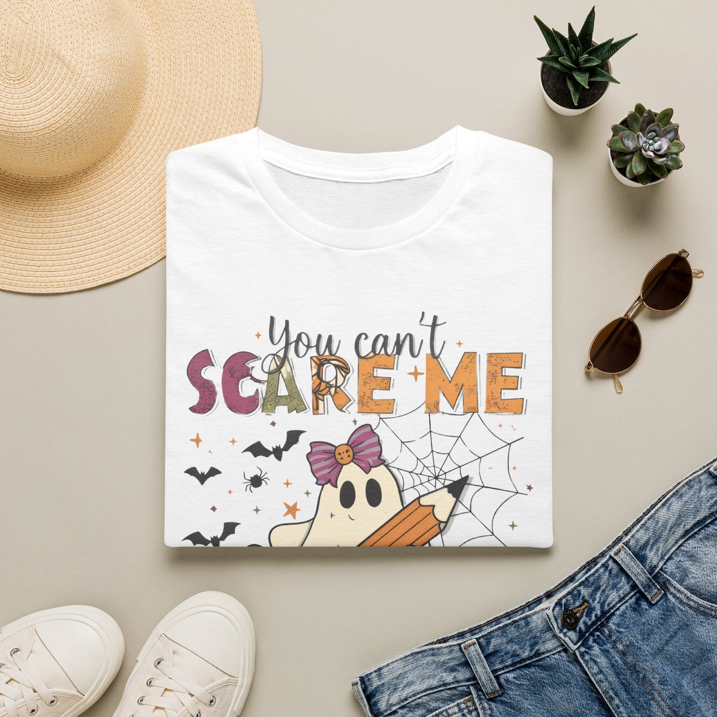 You Can't Scare Me I'm a Teacher T-Shirt — Cute Halloween Teacher Tee