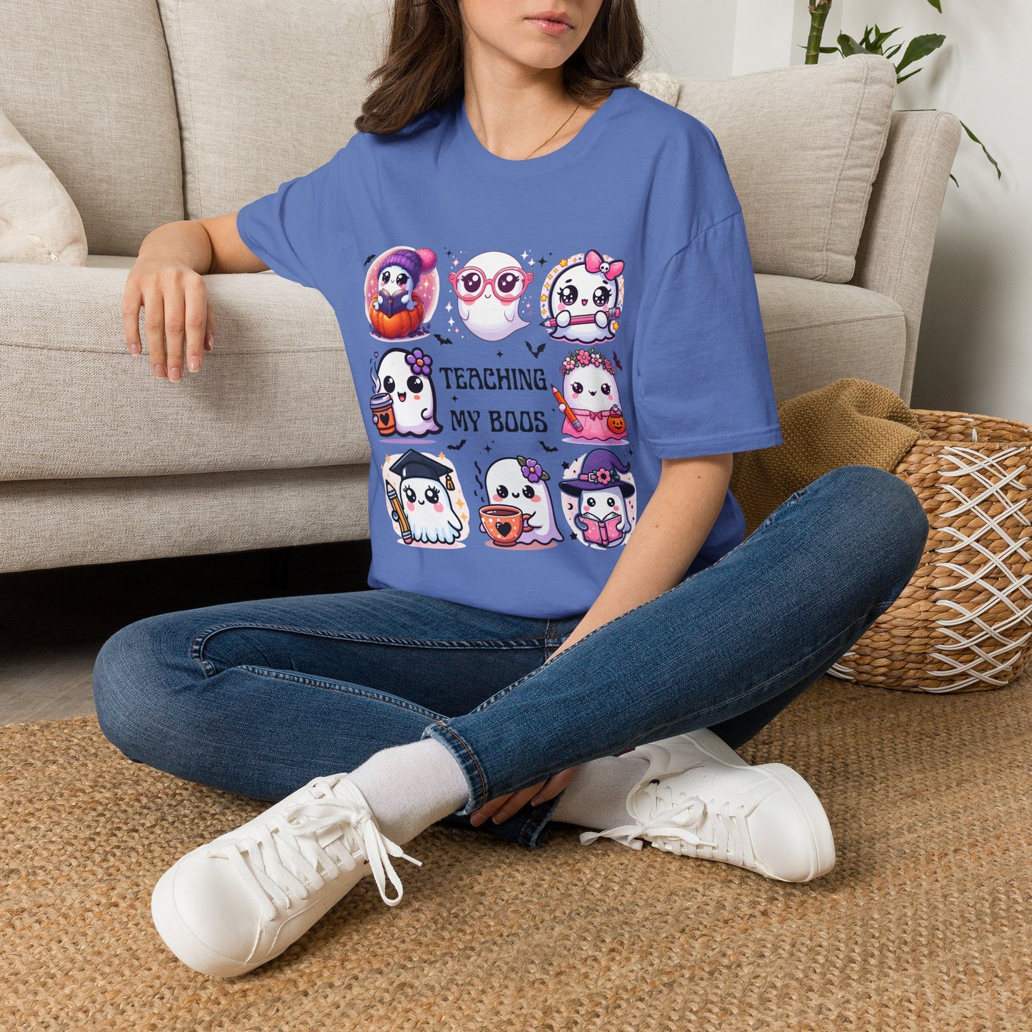 Cute Halloween Ghosts Teaching T-Shirt | Teacher Boo Classroom
