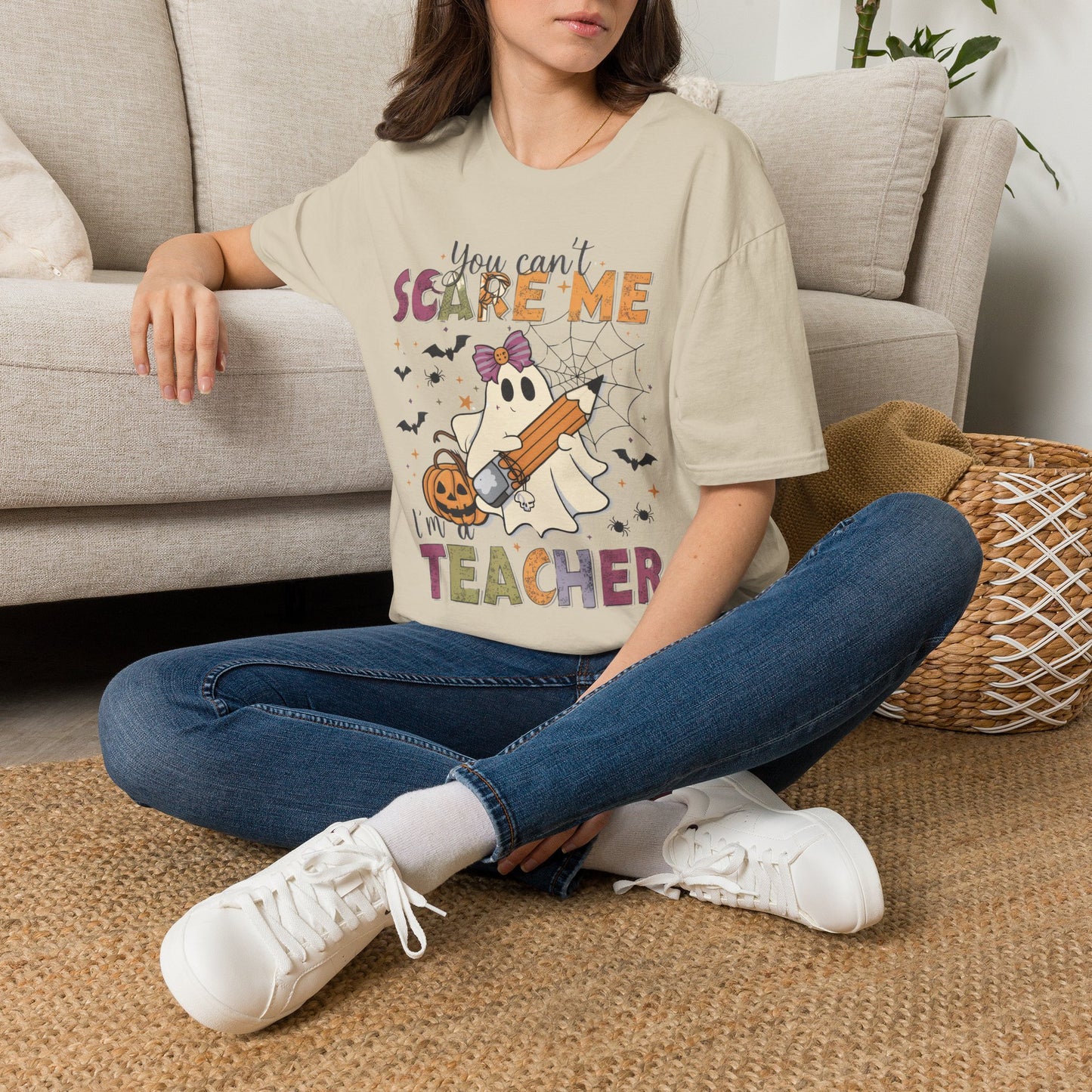 You Can't Scare Me I'm a Teacher T-Shirt — Cute Halloween Teacher Tee