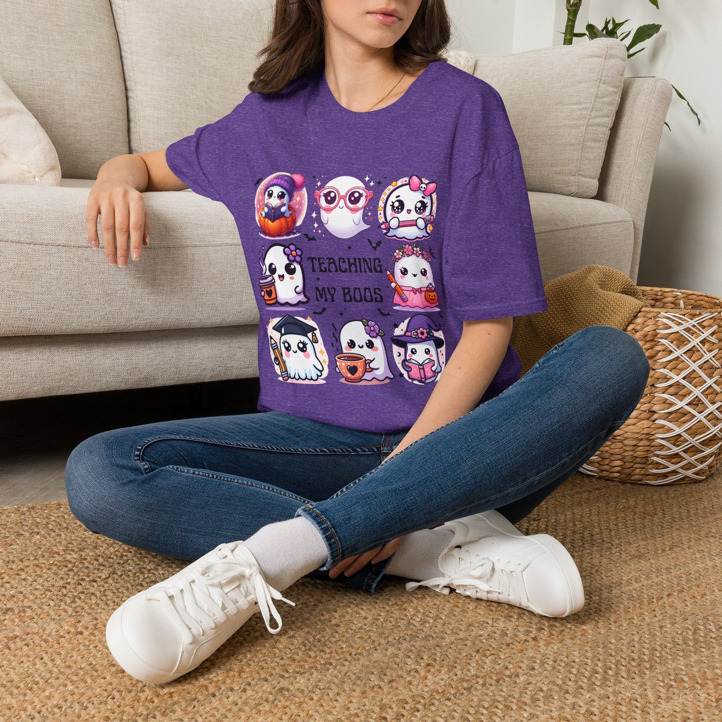 Cute Halloween Ghosts Teaching T-Shirt | Teacher Boo Classroom