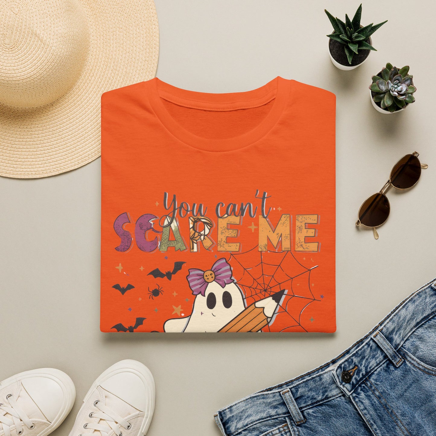 You Can't Scare Me I'm a Teacher T-Shirt — Cute Halloween Teacher Tee