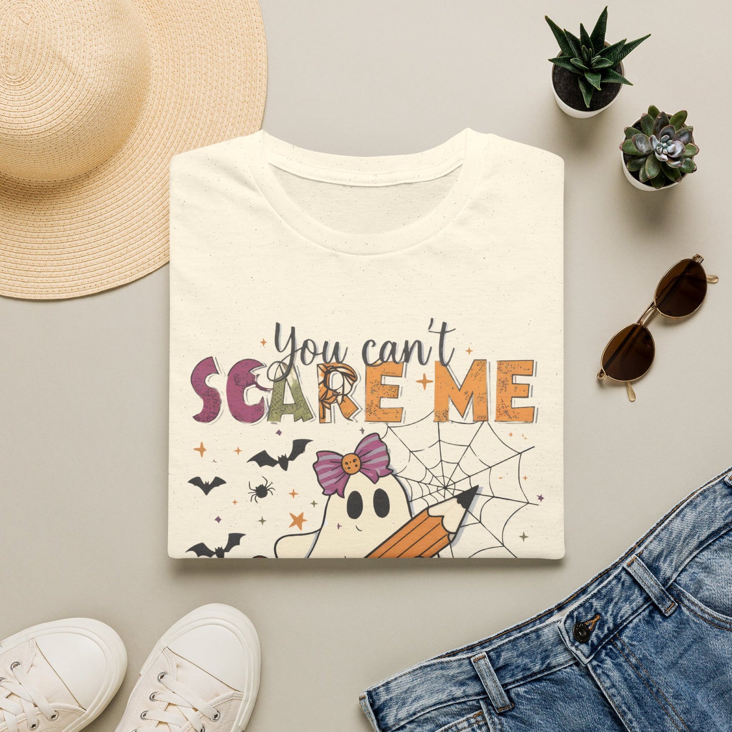 You Can't Scare Me I'm a Teacher T-Shirt — Cute Halloween Teacher Tee