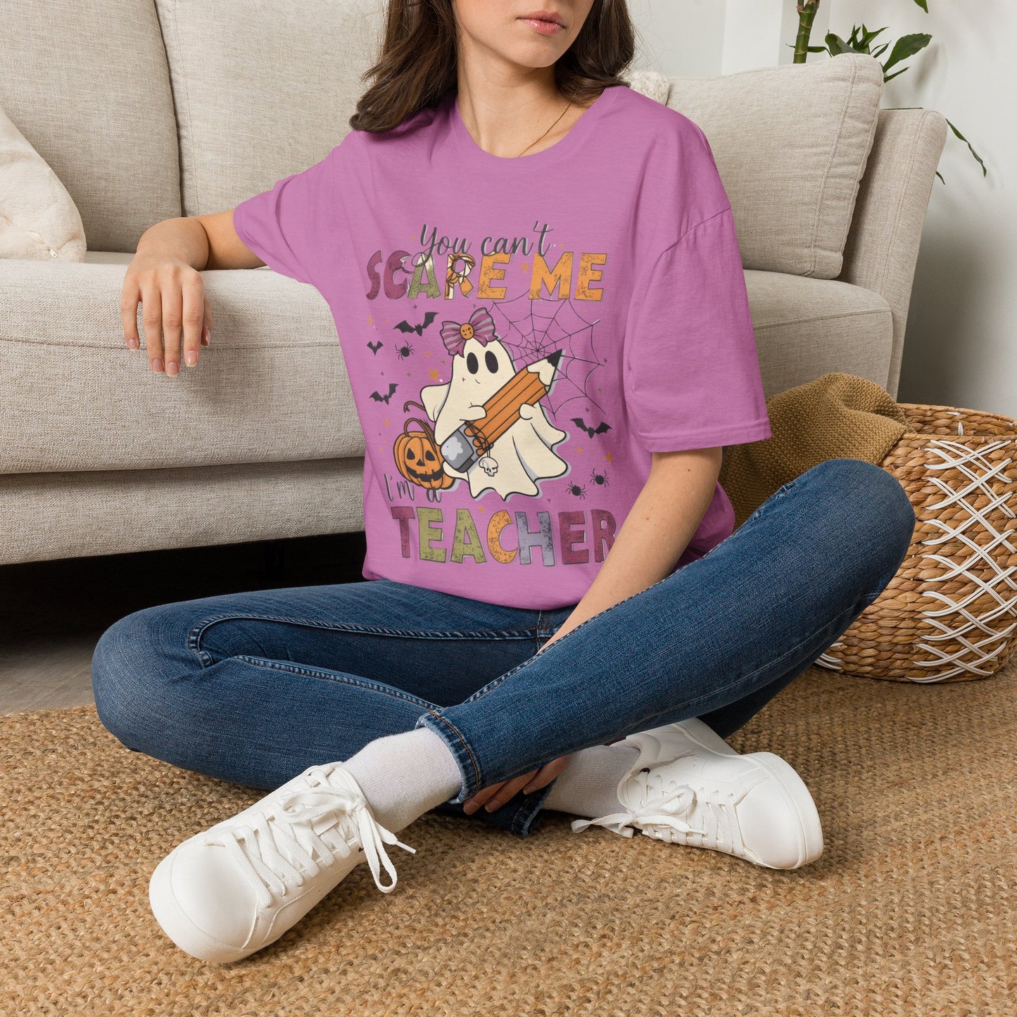 You Can't Scare Me I'm a Teacher T-Shirt — Cute Halloween Teacher Tee