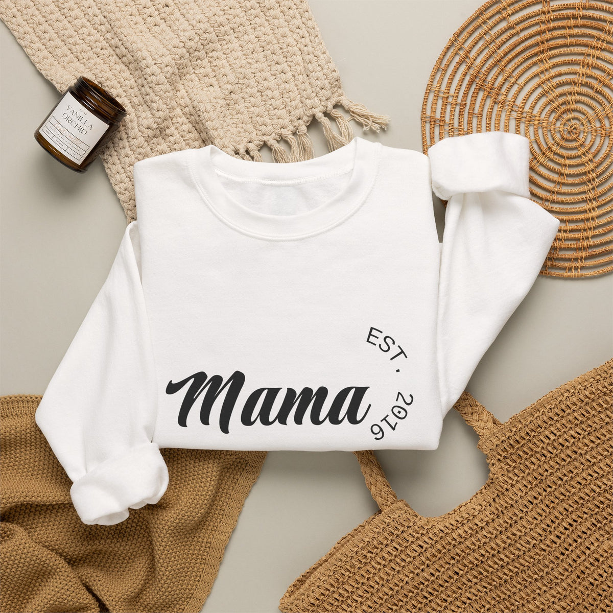Personalized Mama Sweatshirt | Custom Established Year + Kids' Names