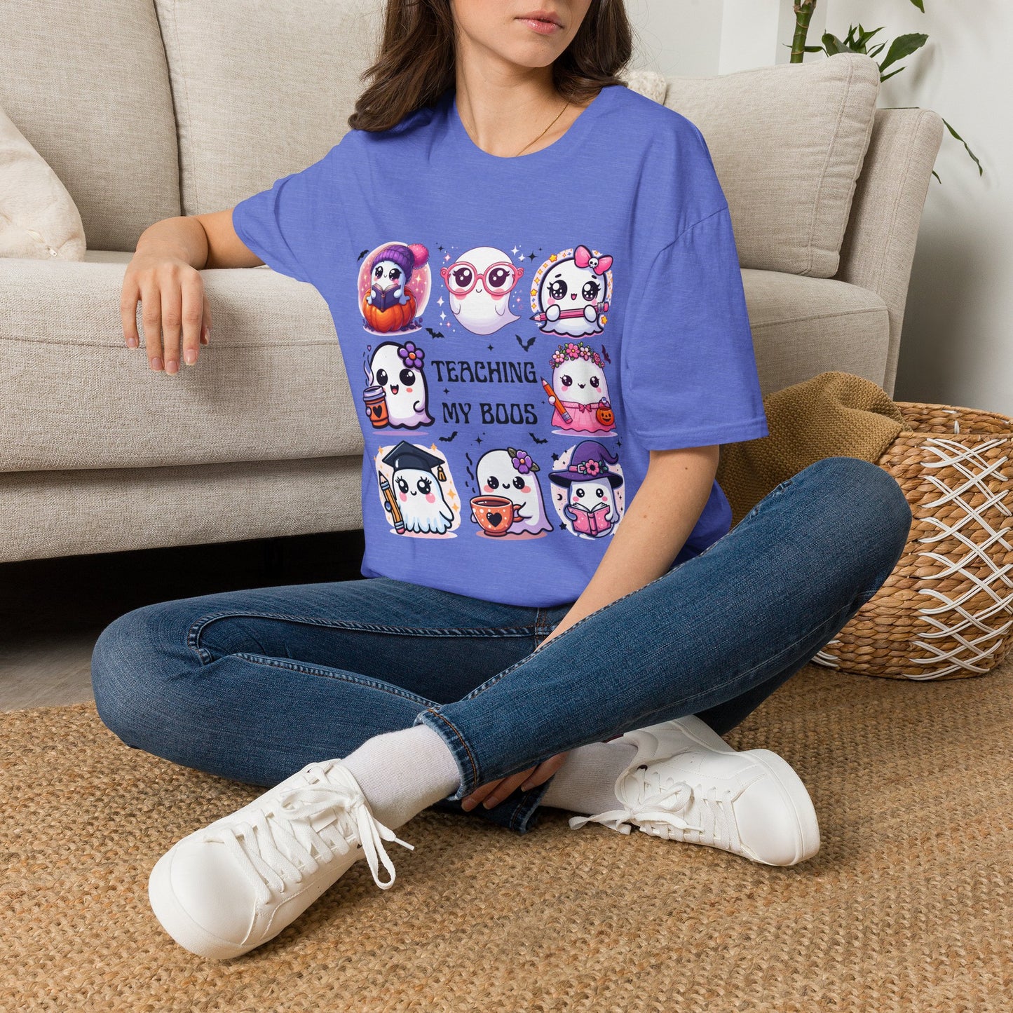 Cute Halloween Ghosts Teaching T-Shirt | Teacher Boo Classroom