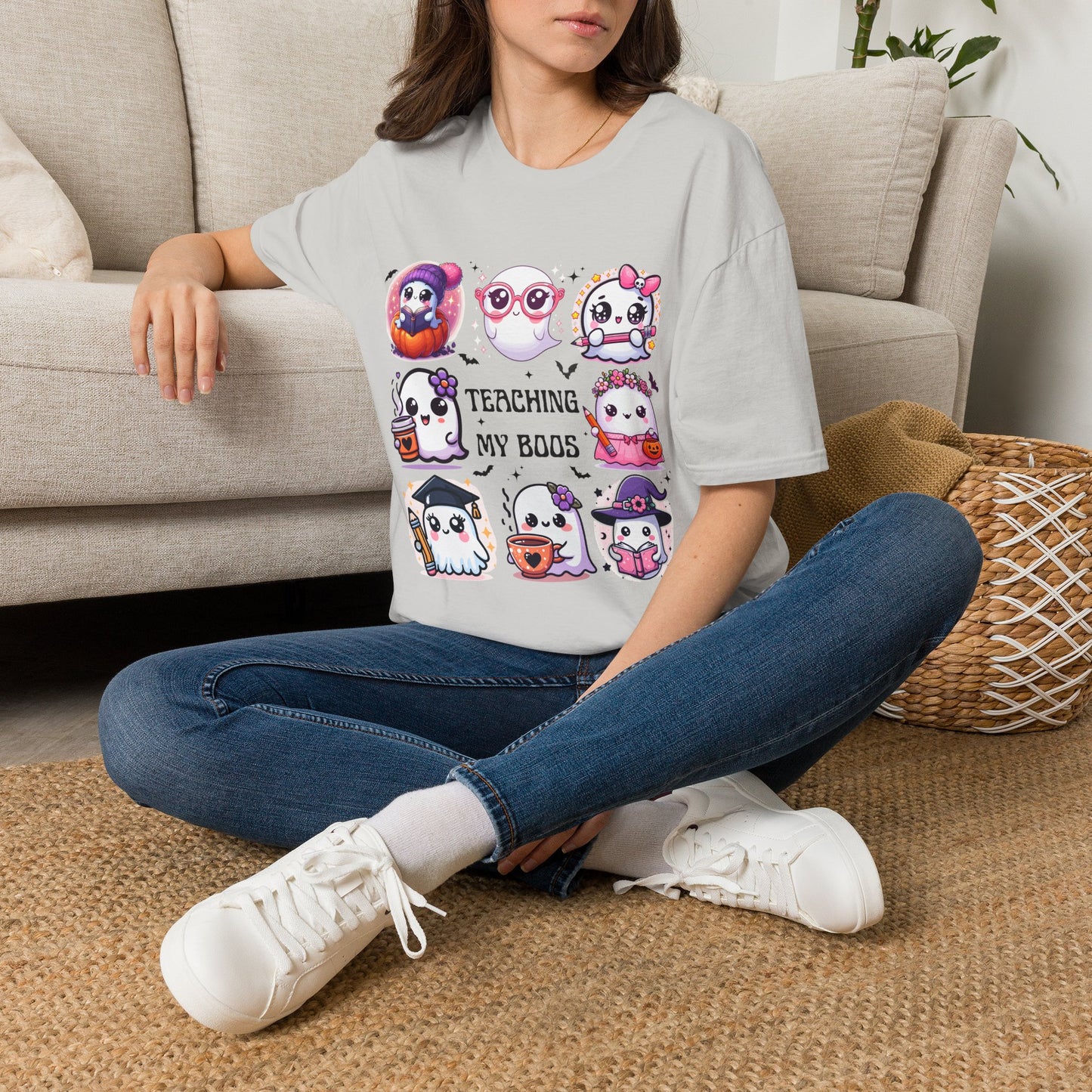 Cute Halloween Ghosts Teaching T-Shirt | Teacher Boo Classroom