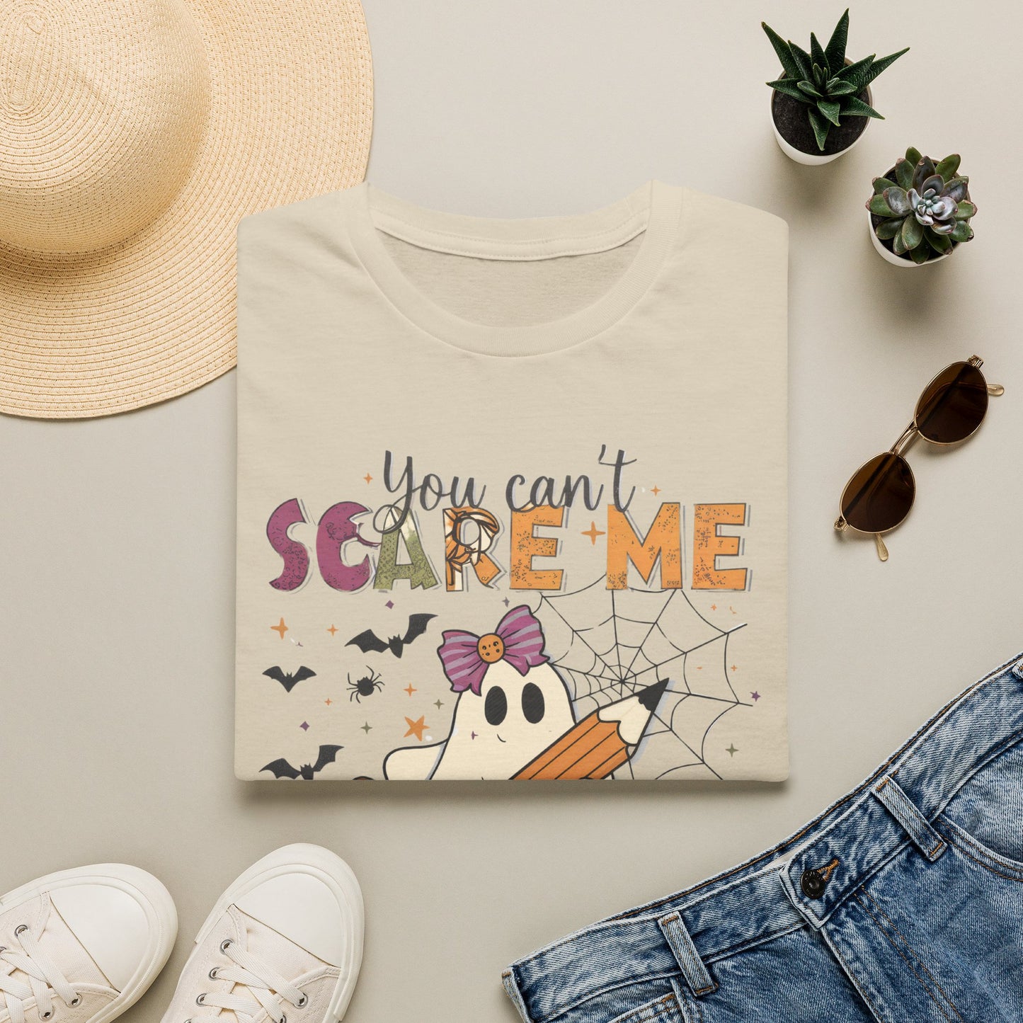 You Can't Scare Me I'm a Teacher T-Shirt — Cute Halloween Teacher Tee