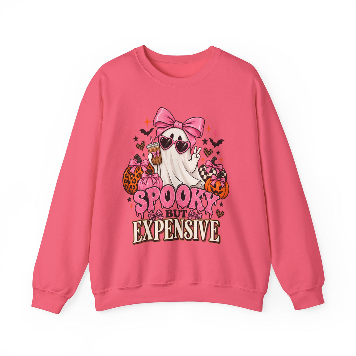 Spooky But Expensive Halloween Sweatshirt | Cute Ghost & Bow Crewneck | Girly Spooky Season Sweatshirt | Halloween Gift